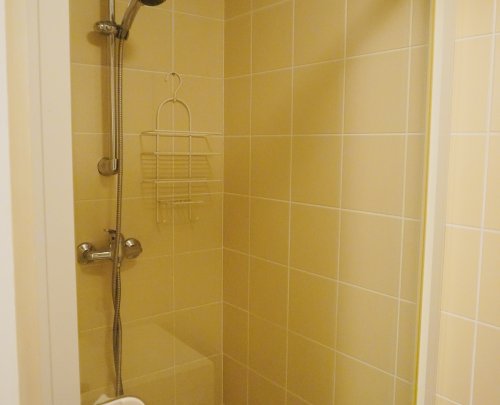 separate shower in first floor